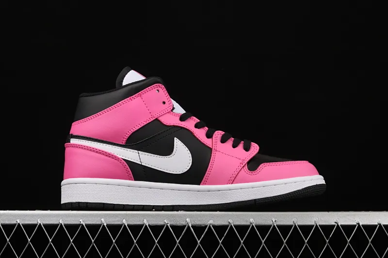 All categories Air Jordan Jordan series basketball shoes Air Jordan 1 Mid Air Jordan Mid AJ1 Joe 1 Pink Popsicle Zhongbang series basketball shoes 555112-002